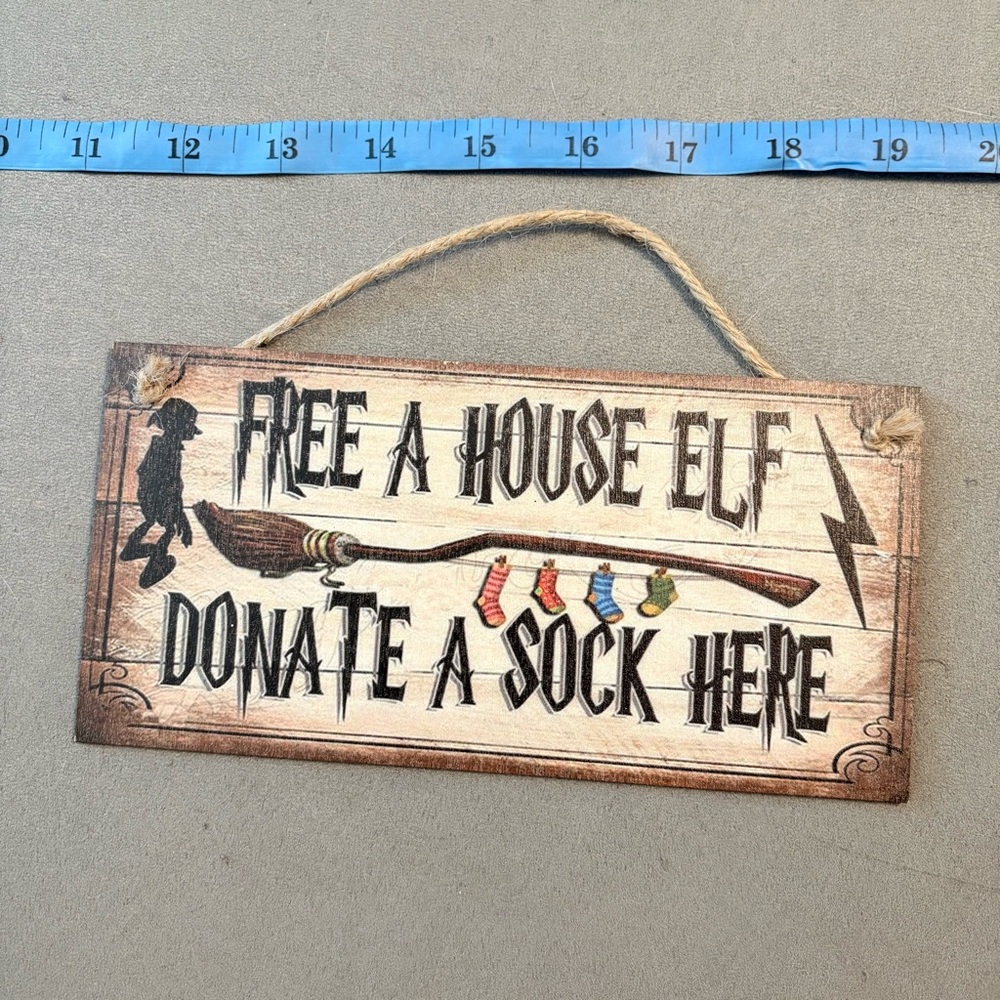 Harry Potter Wall Sign with Rope Hanger